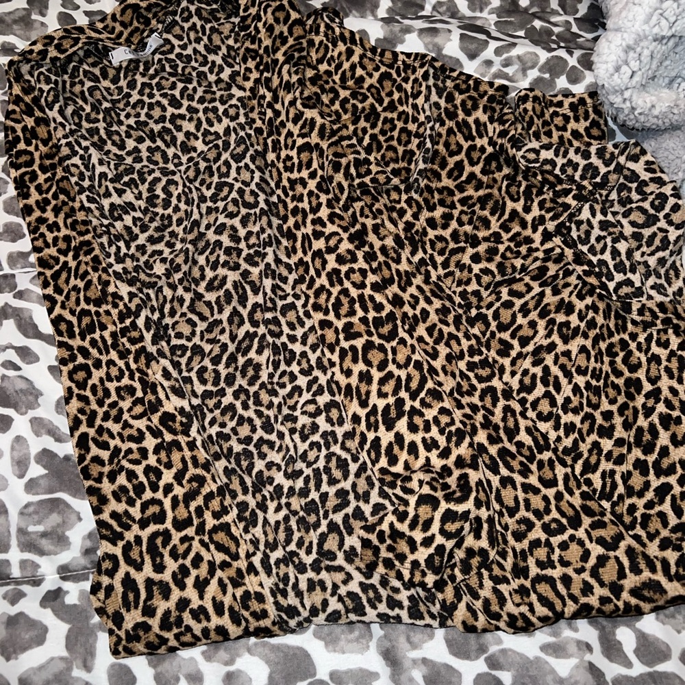 Long cheetah cardigan